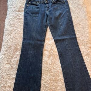 Classic Dark Blue Flare Jeans